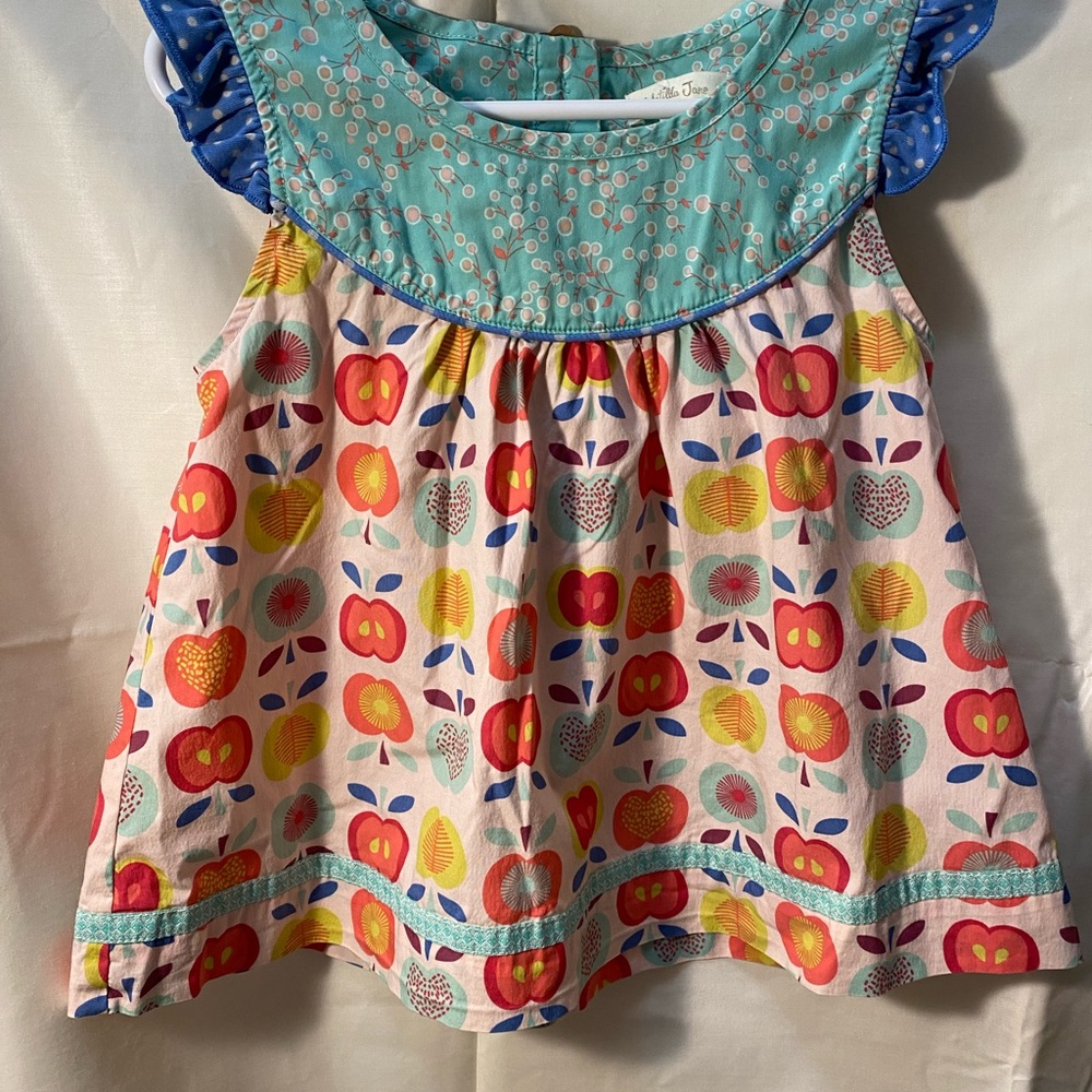 Matilda Jane Lucia Shabby Top Girls Friends Forever Apple Shirt Size 6